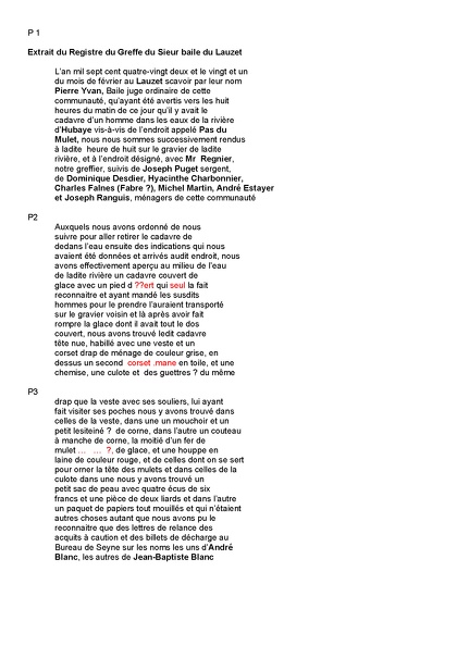 Transcription Page 1